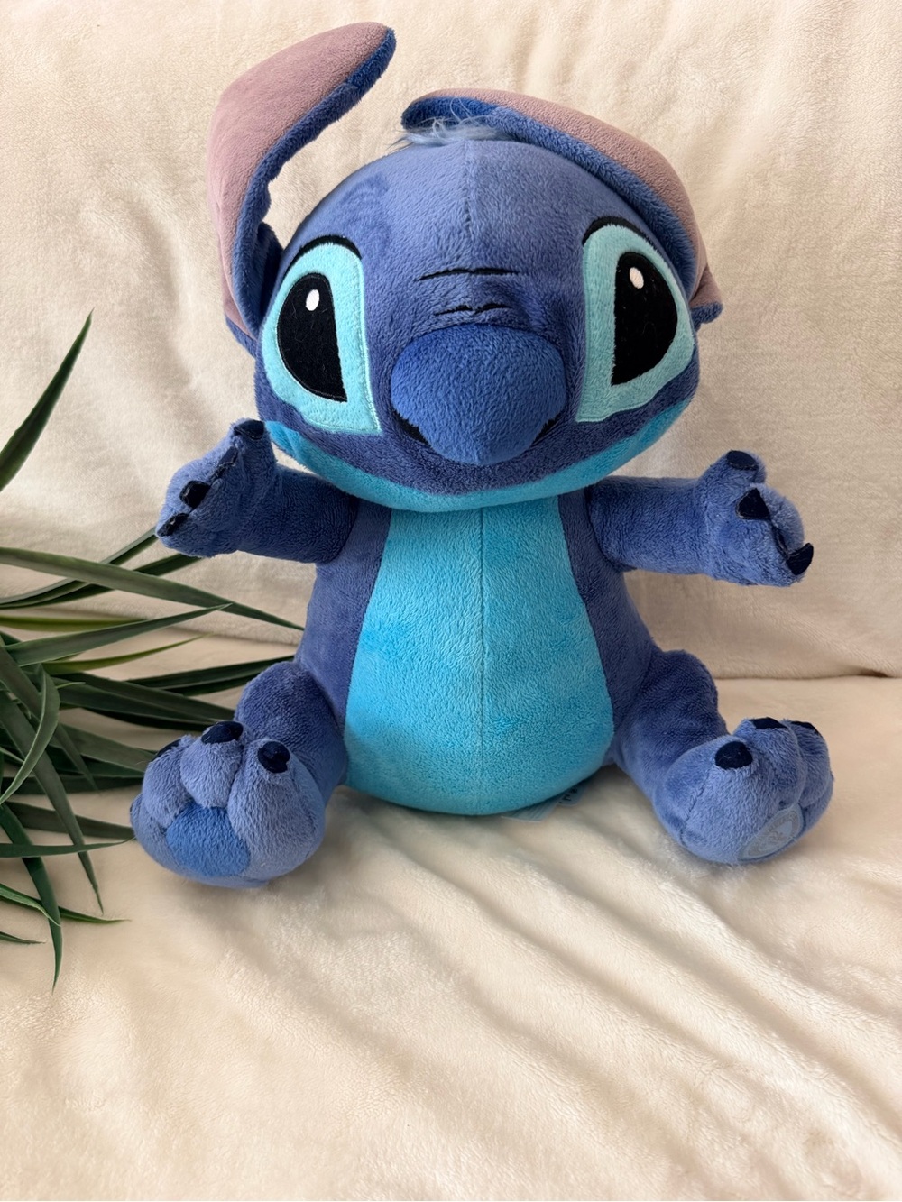 Disney Blue Stitch Plush with Light Blue Belly